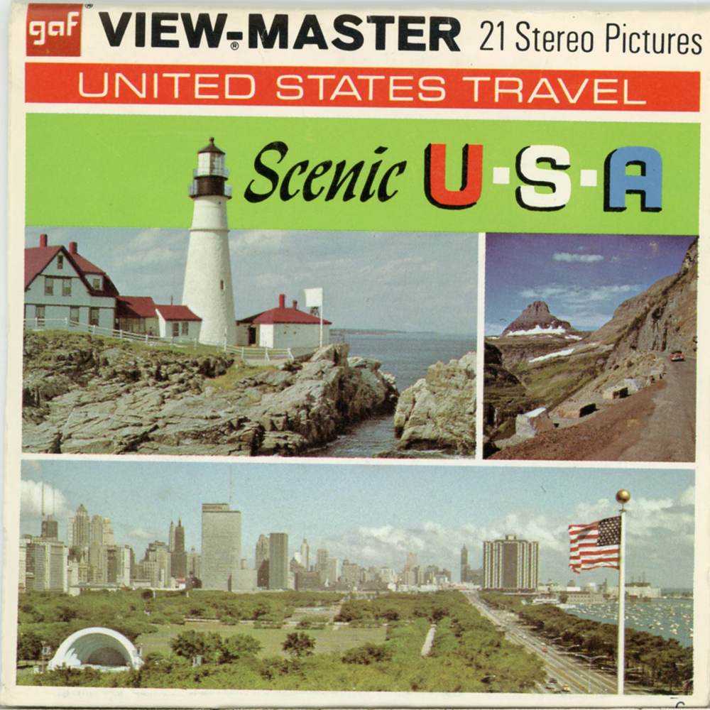 ViewMaster - Scenic U.S.A -A996 - Vintage - 3 Reel Packet - 1970s