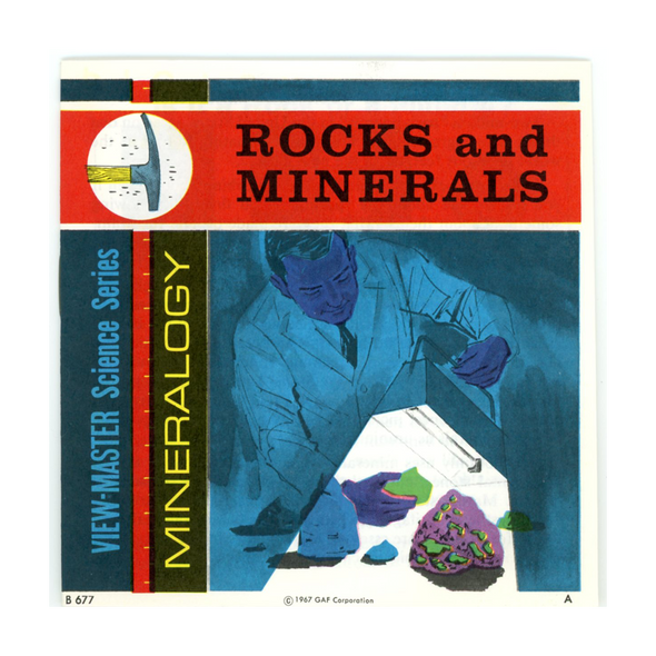 Rocks and Minerals-Mineralogy -B677- Vintage Classic View-Master(R) 3 Reel Packet - 1970s views