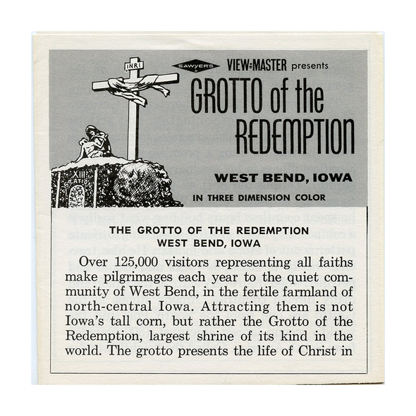 ViewMaster - Grotto of the Redemption - A541 - Vintage - 3 Reel Packet - 1960s Views
