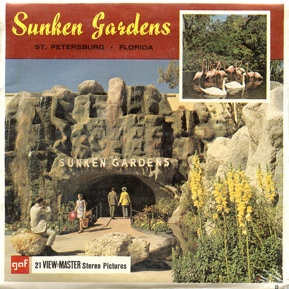 View-Master - Flowers-Gardens-Caves - Sunken Gardens 