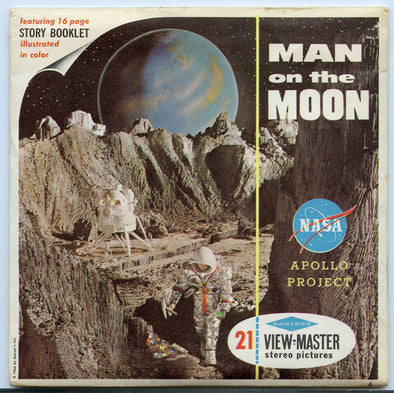 Man on the Moon - B658 - Vintage Classic View-Master - 3 Reel