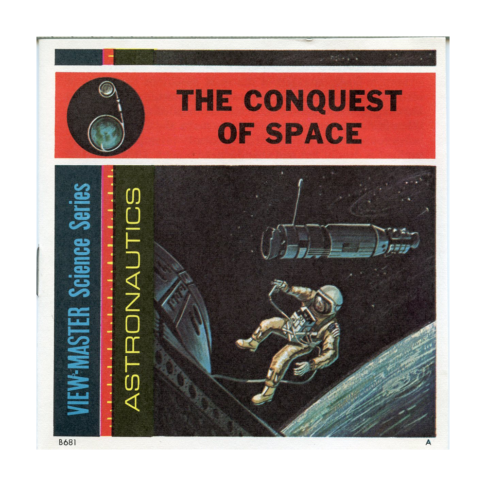 The Conquest of Space - B681 - Vintage Classic View-Master 3 Reel Packet -  1960s Views