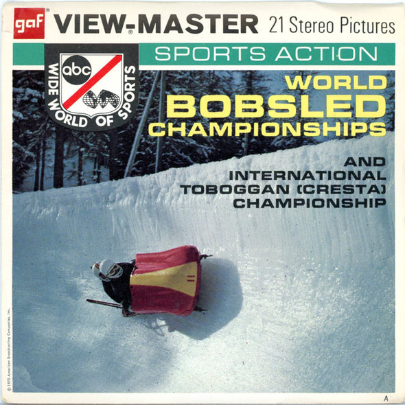 World Bobsled Championships - B949 - Vintage Classic View-Master 3 Reel Packet - 1970s