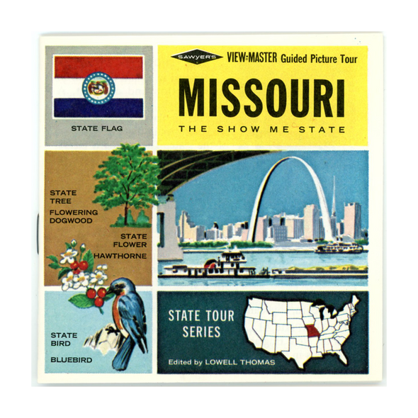 ViewMaster - Missouri - Map Series - A450 - Vintage - 3 Reel Packet - 1960s views