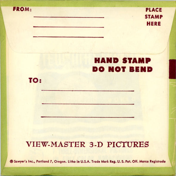 ViewMaster - Maine  - 1st Series - Vintage - 3 Reel Packet - 1950's views