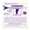 ViewMaster - Vermont -  Vacationland Series - Vintage  - 3 Reel Packet - 1950s views