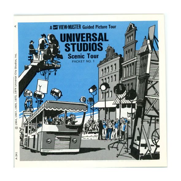 ViewMaster - Universal Studios - Scenic Tour # 1- California - A241 - Vintage - 3 Reel packet - 1970s views
