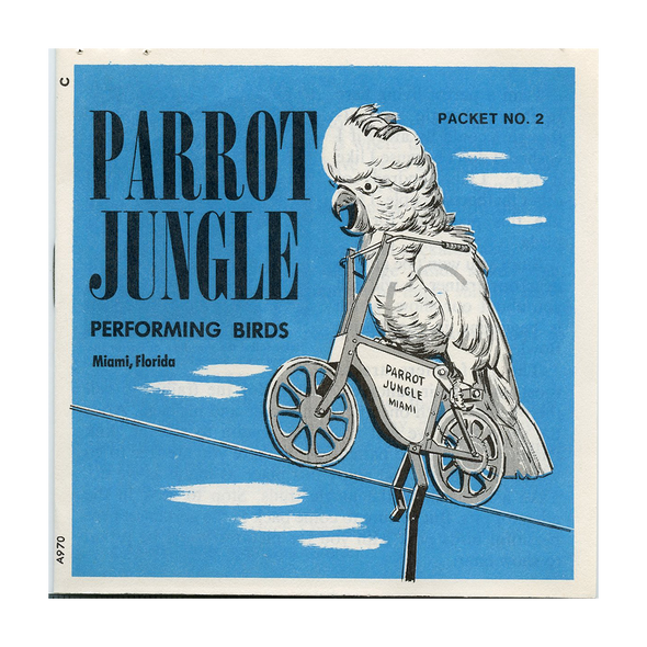 ViewMaster - Parrot Jungle Packet No. 2 - Bird Performance  - A970 -  Vintage - 3 Reel Packet - 1970s views