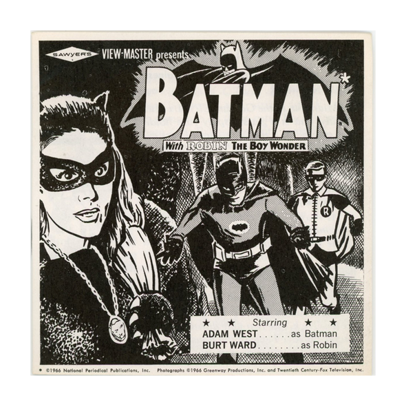 ViewMaster - Batman - Vintage Classic - 3 Reel Packet - 1960s Views - B492