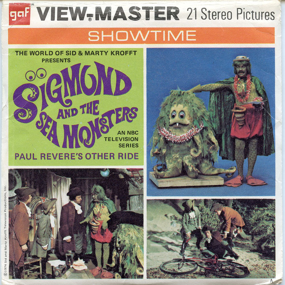 sigmund and the sea monsters television show Sigmund And The Sea Monsters - B595 - Vintage Classic View-Master - 3 Reel Packet