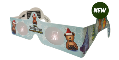 Christmas Glasses Holiday Eyes® - Teddy Bear