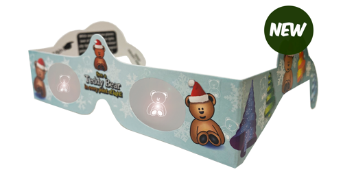 Christmas Glasses Holiday Eyes® - Teddy Bear