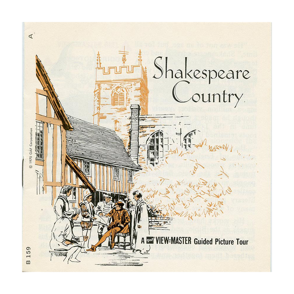 ViewMaster - Shakespeare Country - B159 - Vintage - 3 Reel Packet - 1970's View