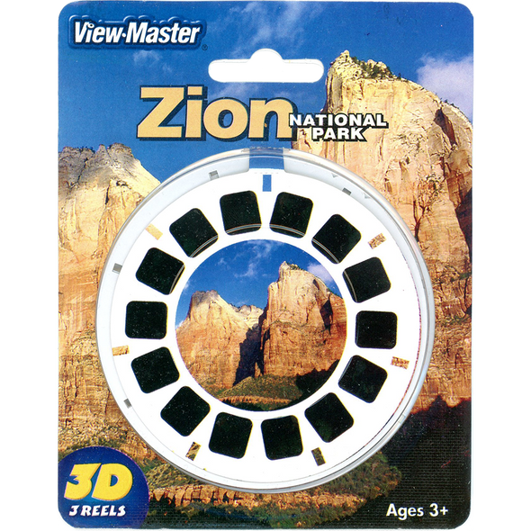 Zion National Park - ViewMaster 3 Reels on Card