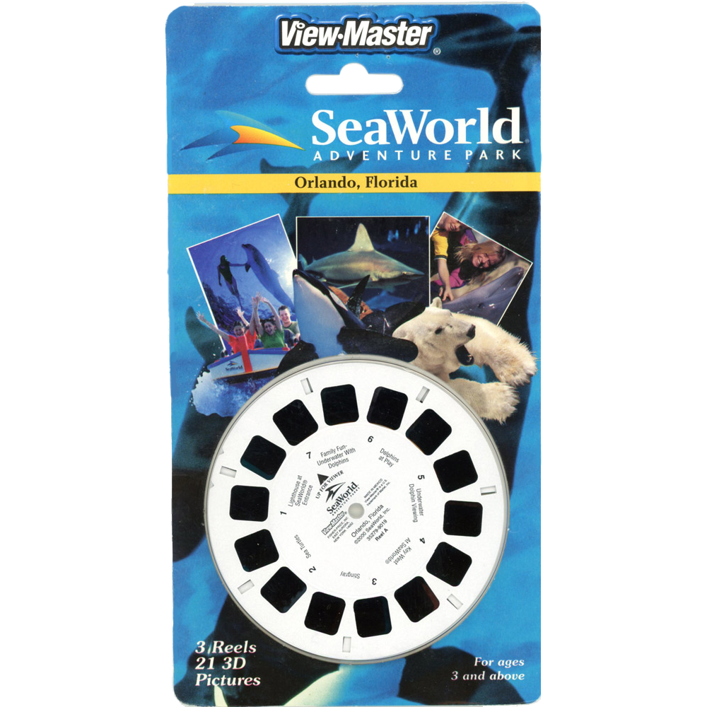 SEA WORLD SHOWS And Animals Usa Viewmaster Reels Set M4 Vintage