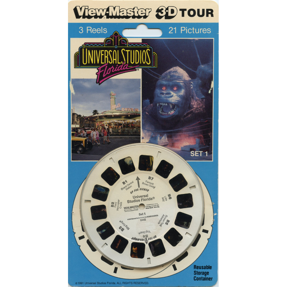 Universal Studios - Florida - ViewMaster 3 Reels on Card – worldwideslides