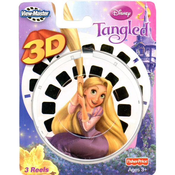 Tangled - Disney Movie   - ViewMaster 3 Reels on Card