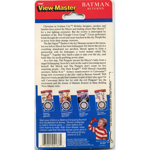 Batman Returns - ViewMaster 3 Reel on Card