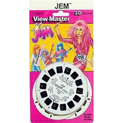Jem - ViewMaster 3 Reels on Card