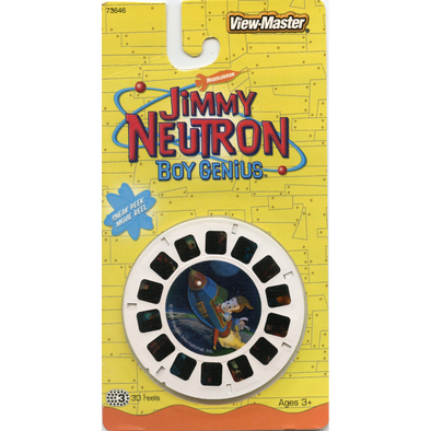 Jimmy Neutron Boy Genius - View Master 3 Reels on Card