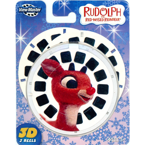 Rudolph - The Red  Nosed Reindeer - ViewMaster 3 Reels on Card
