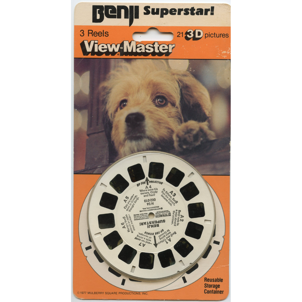 Benji Superstar - ViewMaster 3 Reels Set on Card -4018