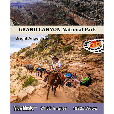 Grand Canyon National Park - Bright Angel Trail - 1970's View-Master 3 Reel Set  - NEW