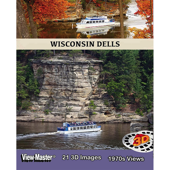 Wisconsin Dells - 1970's View-Master 3 Reel Set  - NEW