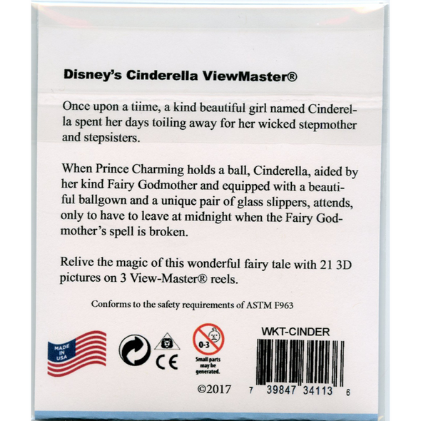 Cinderella - Cartoons - View Master 3 Reel  Set