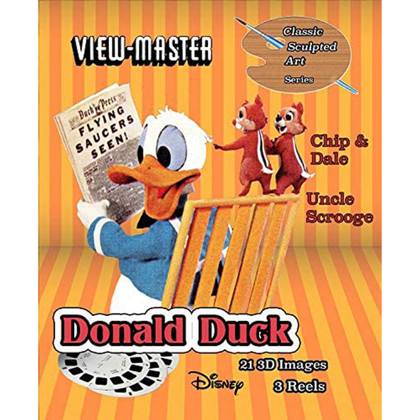 Donald  Duck - Sculpted Art - Views Master 3 Reel Set
