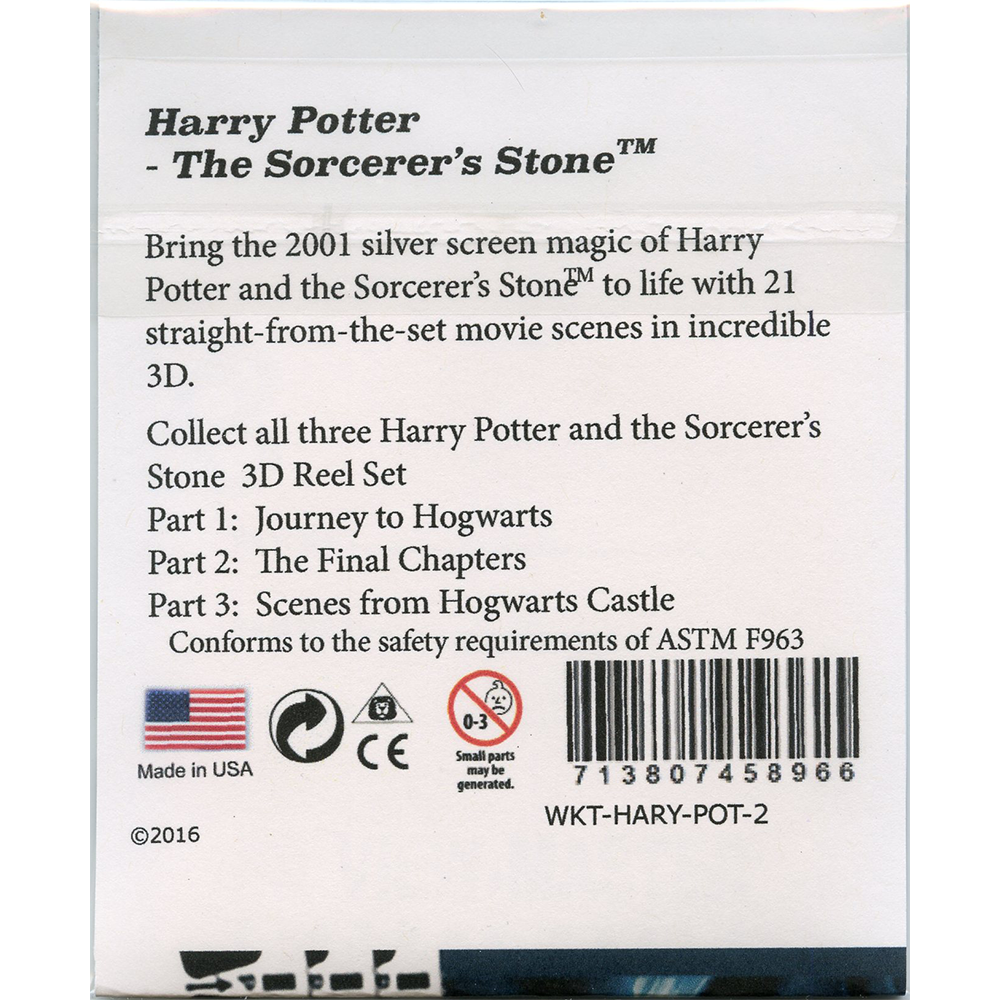 Harry Potter and the Sorcerer's Stone - Part 2 - Final Chapters - Scenes  from the Movie - View Master 3 Reel Set