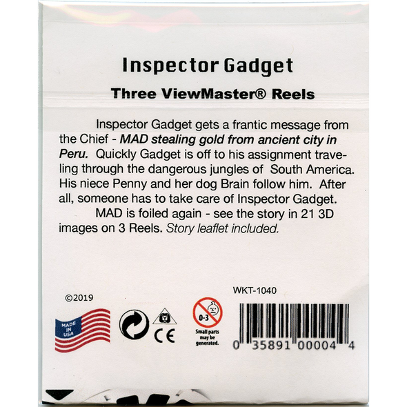 Inspector Gadget -  Cartoon - View Master 3 Reel Set