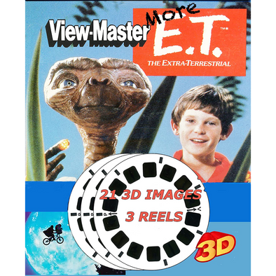 More Scenes E. T.  The Extra Terrestrial  - Movies - View Master 3 Reel Set - NEW