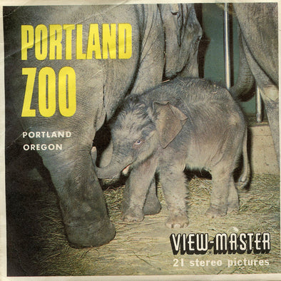 Portland Zoo  - A252 - Vintage Classic View-Master - 3 Reel Packet - 1960s views