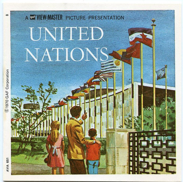 ViewMaster - United Nations - A651 - Vintage - 3 Reel Packet - 1970s views