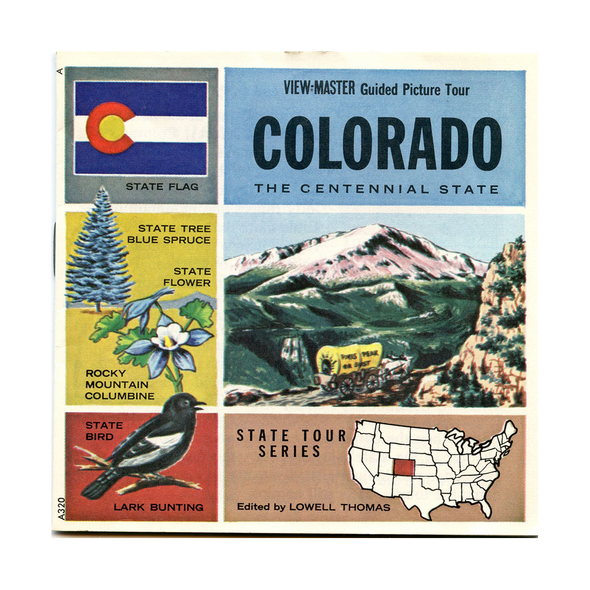 ViewMaster - Colorado - Map Series - A320 - Vintage Classic - 3 Reel Packet - 1960s Views