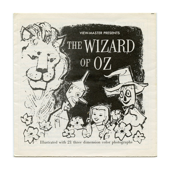 Wizard of Oz - B361 - Vintage CLassic View-Master - 3 Reel Packet - 1960s Views
