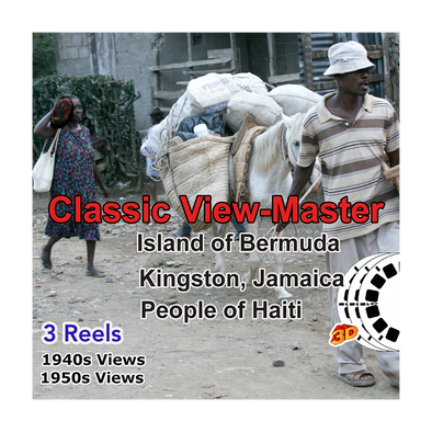 Island of Bermuda - Kingston Jamaica - People of Haiti - Vintage Classic View-Master - 1950s views