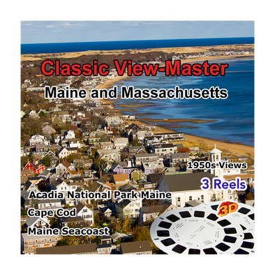 Massachusetts & Maine - Vintage Classic View-Master - 1950s views