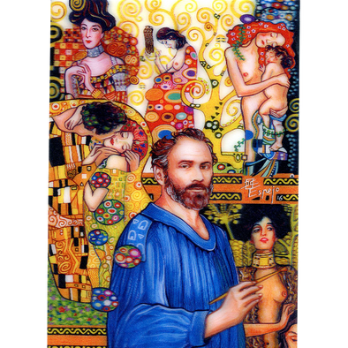 Juan Carlos Espejo - Gustav Klimt - 3D Lenticular Postcard Greeting Card