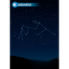 AQUARIUS - Zodiac Sign - 3D Action Lenticular Postcard Greeting Card - NEW
