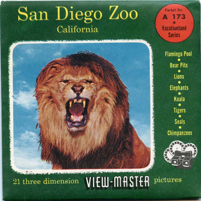 View Master Reel Lot 3 Zoo Animals 910, 911 & 914 Sawyers 1948 #R