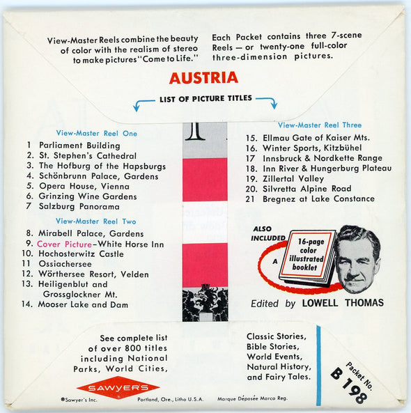 Austria - Vintage - Nations of the World Series - B198-S6 - 3 Reel Packet - 1960s views