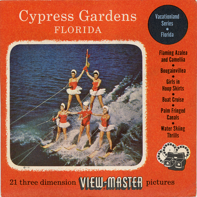ViewMaster - Cypress Garden Florida - Vintage Classic - 3 Reel Packet - 1950s views