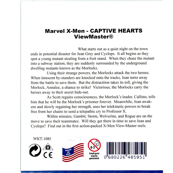 viewmaster X-Men Captive Hearts 3 rEEL SET