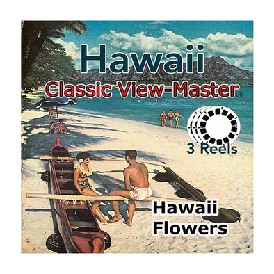 Hawaii Flowers -  Vintage Classic View-Master - Set of 3 Reels - 1950s views