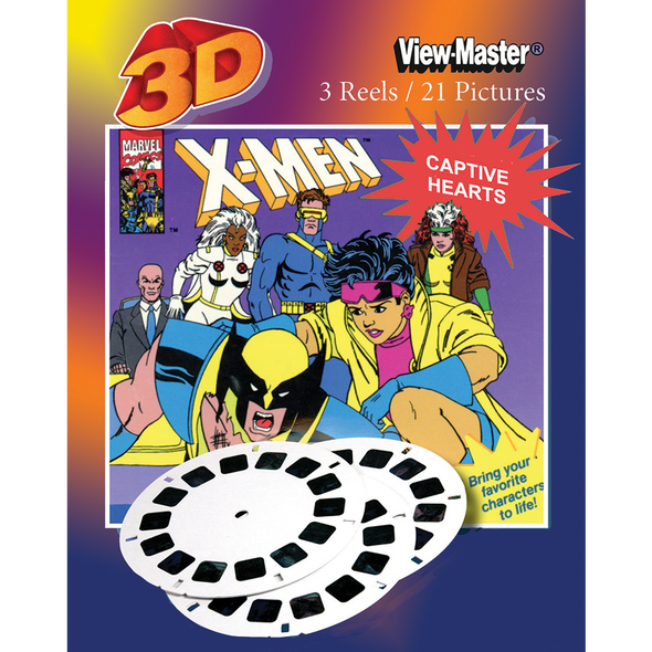 viewmaster X-men captive hearts 3 Reel set